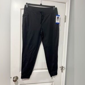 NEW NWT 32 degrees heat‎ black women’s pants L large lounge